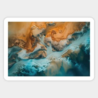 Iceland from above - Aerial Landscape Photography Sticker